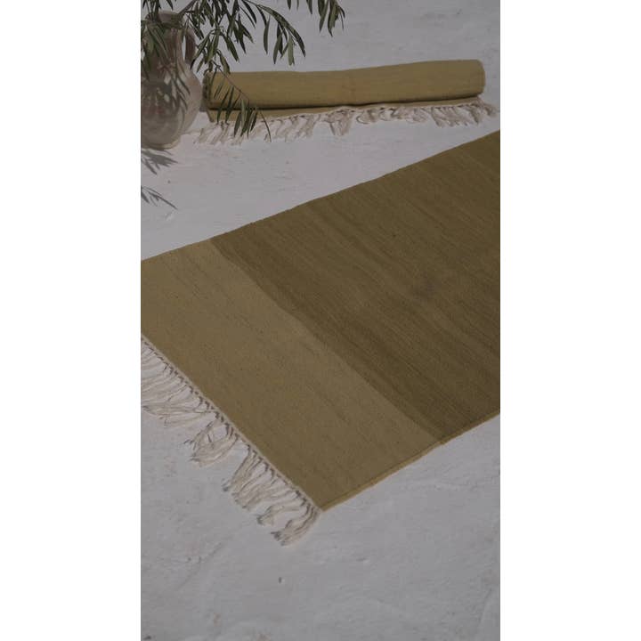 TŪNIQ - Wholesale Area Rug - Plant-Dyed Olive Rug3
