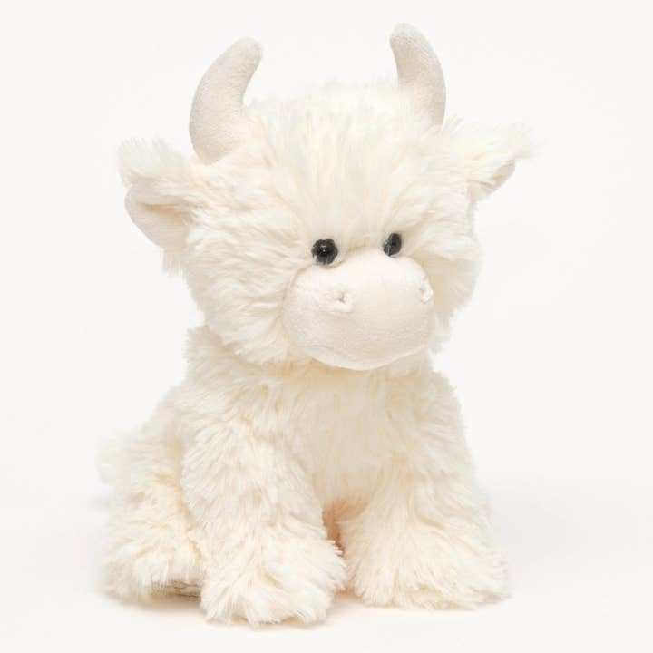 Highland Cow Cream Plush Soft Toy - 20cm for wholesale by Jomanda Soft Toys & Accessories - UK Based