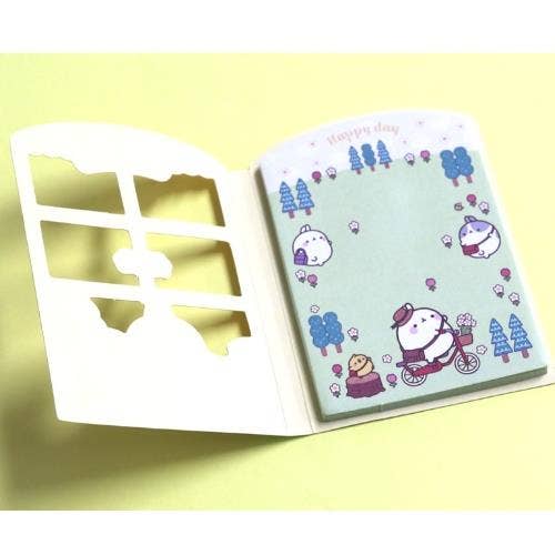BCZShop - Wholesale Notepad - MOLANG WINDOW STICKY MEMO PAD3