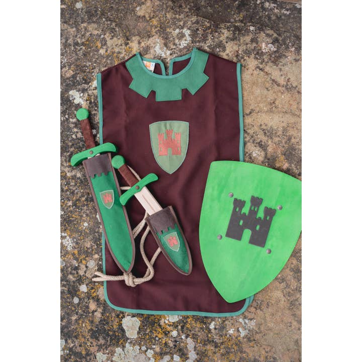 KALID MEDIEVAL - Venta al por mayor Disfraz - Niños - TABARDO KAMELOT MARRÓN - ST816, ST817, ST818