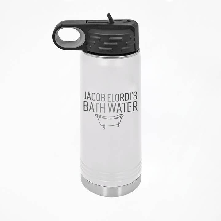 Calm Down Caren - Vente Bouteilles d'eau - Eau de bain Jacob Elordi - Bouteille d'eau en acier inoxydable, Saltburn