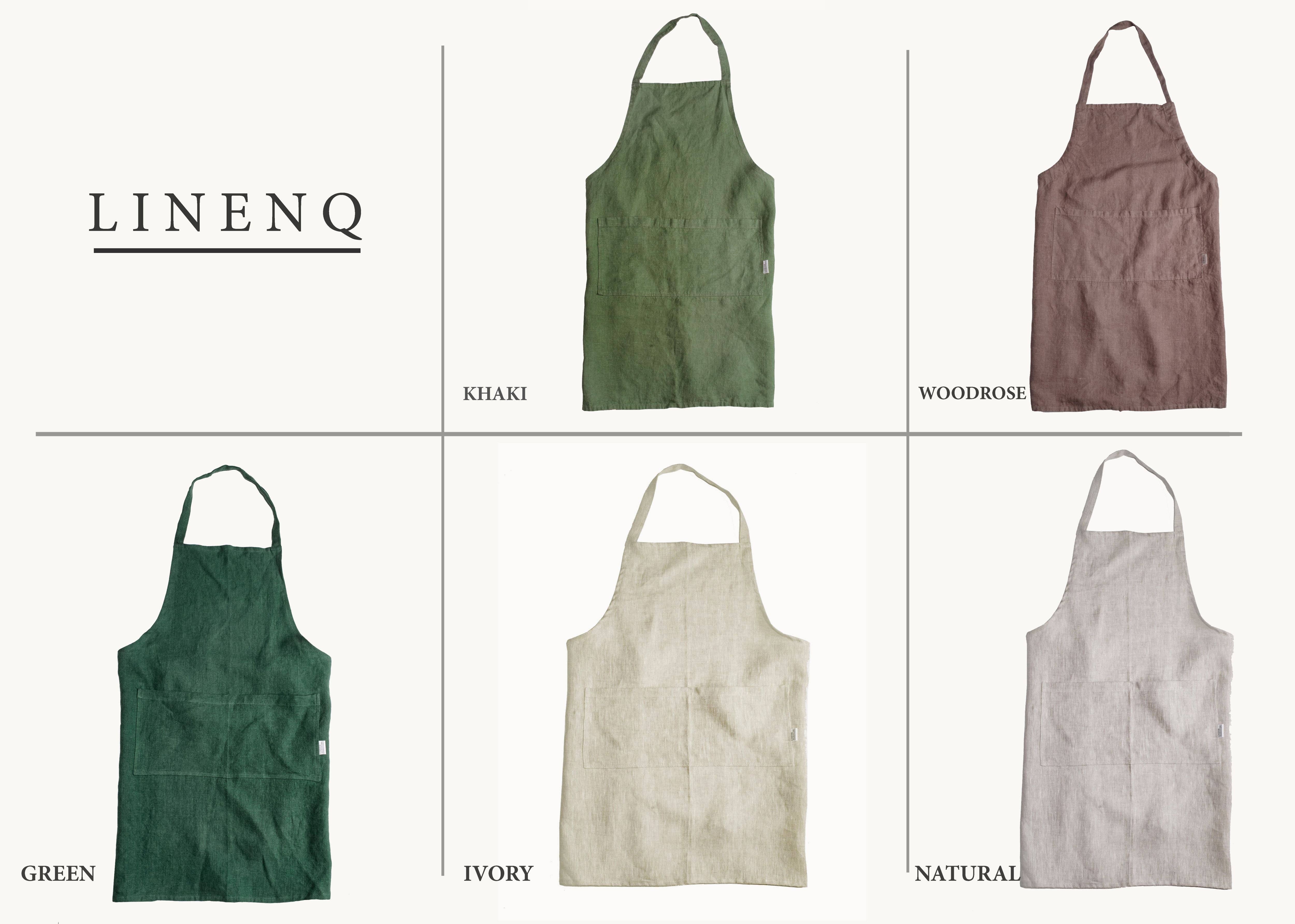 LinenQ - Wholesale Apron - Adjustable linen apron in various colors 13