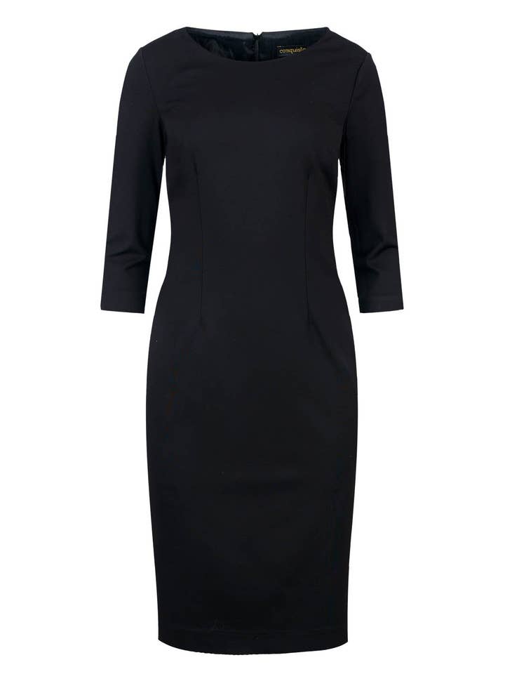 ¾ Ärm Svart Klänning för wholesale av conquista