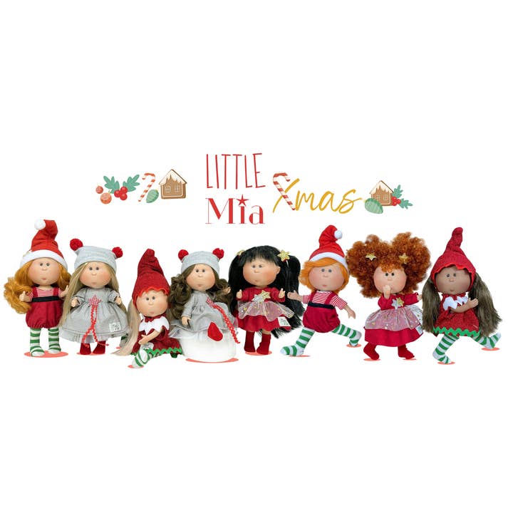 Dolls and Accessories - Wholesale Doll – Kids - Handcrafted Collectible Little Mia Christmas Elf Doll by Nines D'Onil2