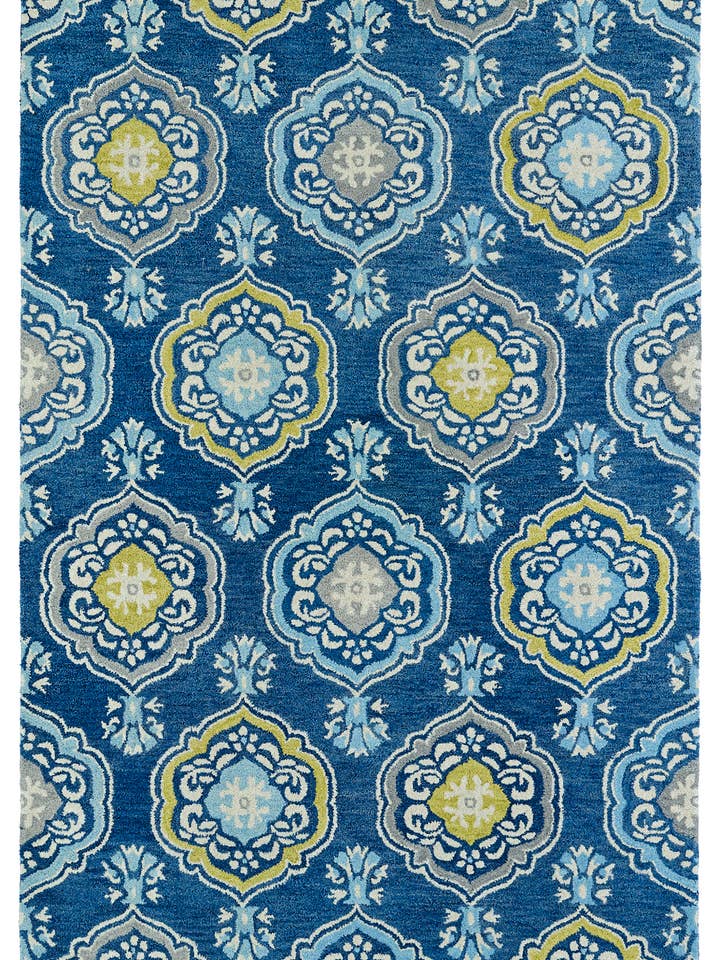 Runner Runner, collezione Helena, blu, 2'6" x 12' per la vendita all'ingrosso da parte di contempo fashion