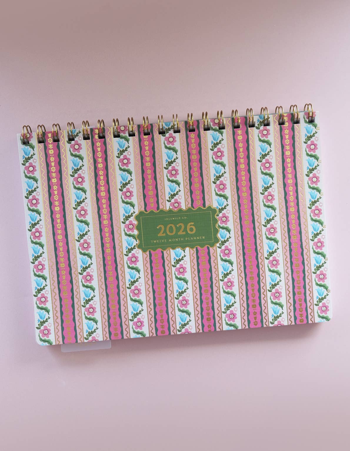 Idlewild Co. - Wholesale Planner - 2026 Desktop Planner, Block Print Stripe3