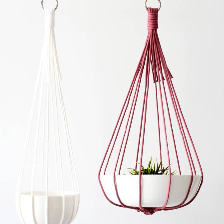 Handmade Macrame Plant Hanger, Hanging Planter for wholesale by Freefille Market