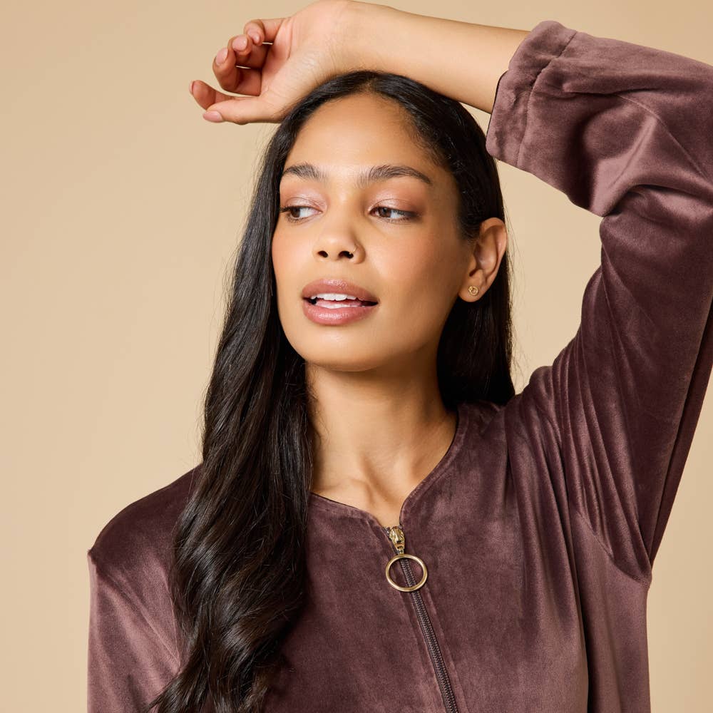 Softies - Vendita all'ingrosso Vestaglia - Donna - Vestaglia da donna Serenity con zip e scollo a cuore22