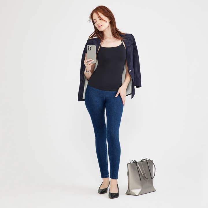 Yummie - Vendita all'ingrosso Leggings - Donna - Leggings Modellanti in Denim - Taglie Forti Disponibili18