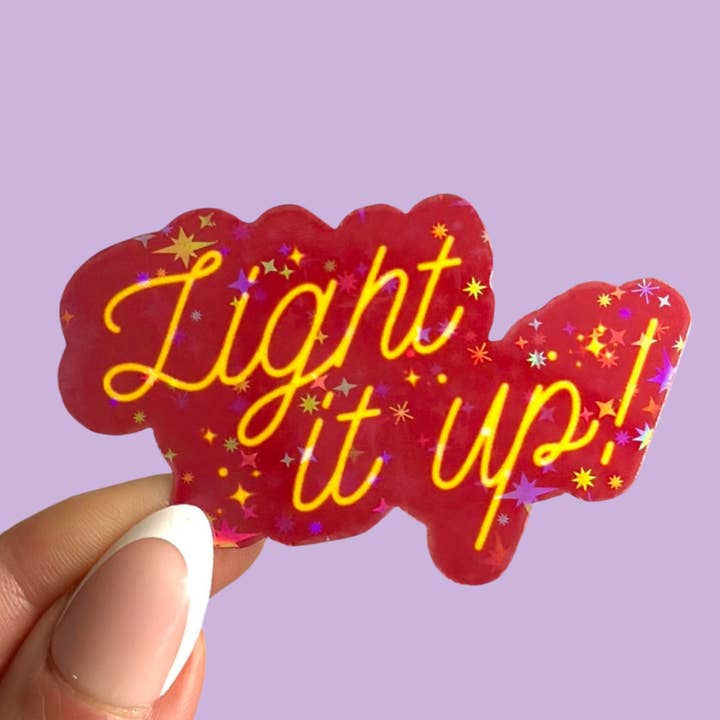 Light It Up Crescent City Sticker for wholesale by Hailey Liz Designs