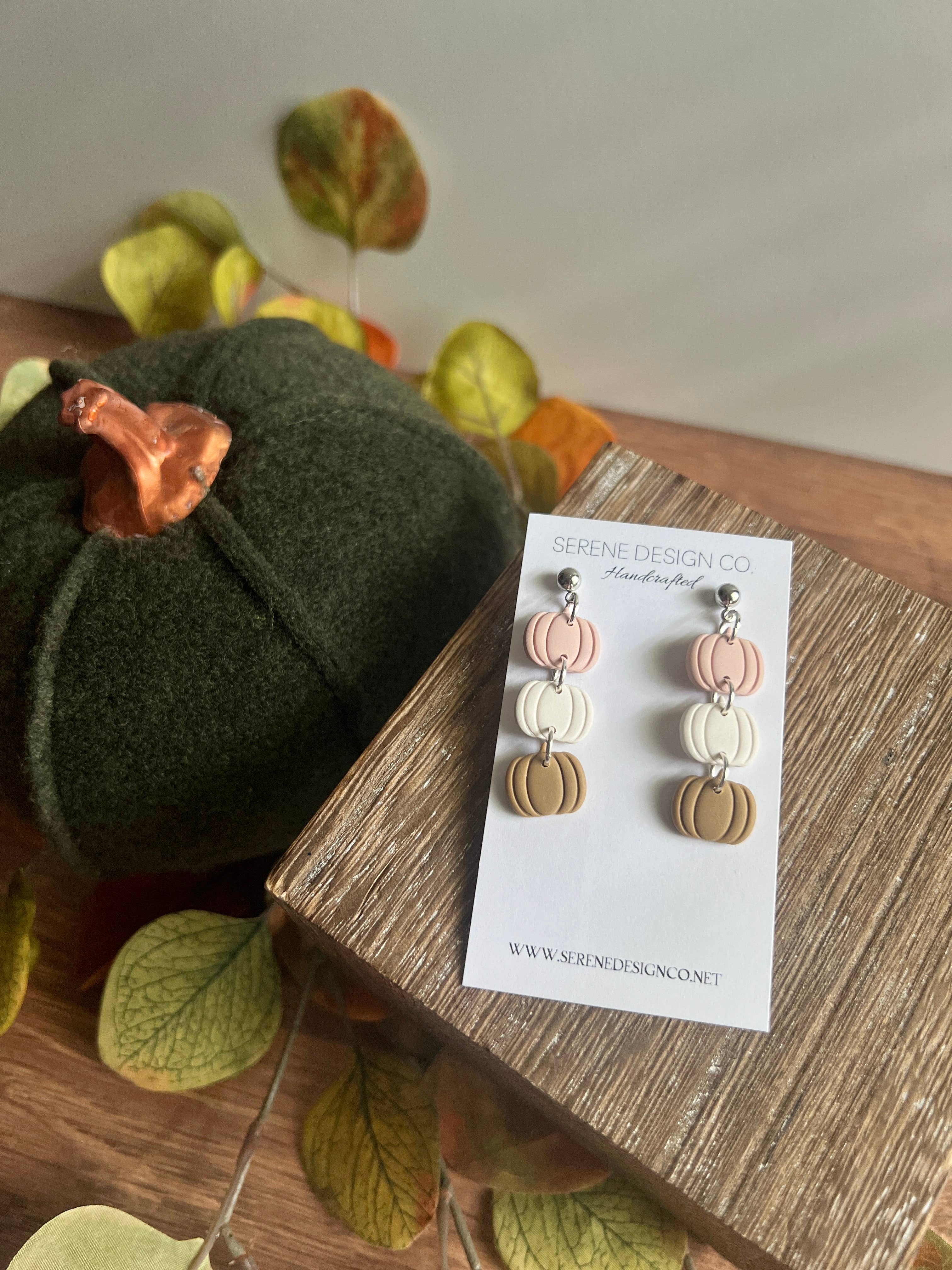 Serene Design Co. - Wholesale Dangle Earrings - Pumpkin Trio Dangles14