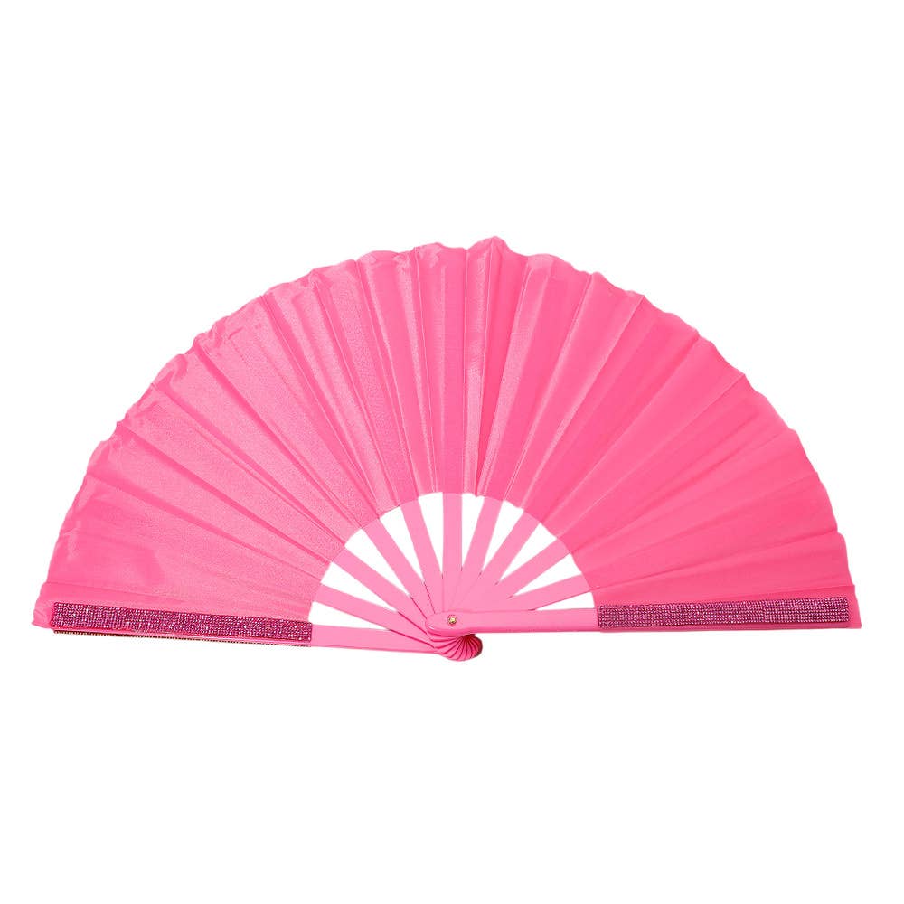 Sensibling Corp. - Wholesale Handheld Folding Fan - Bling Studded Folding Line Dance Hand Fan2
