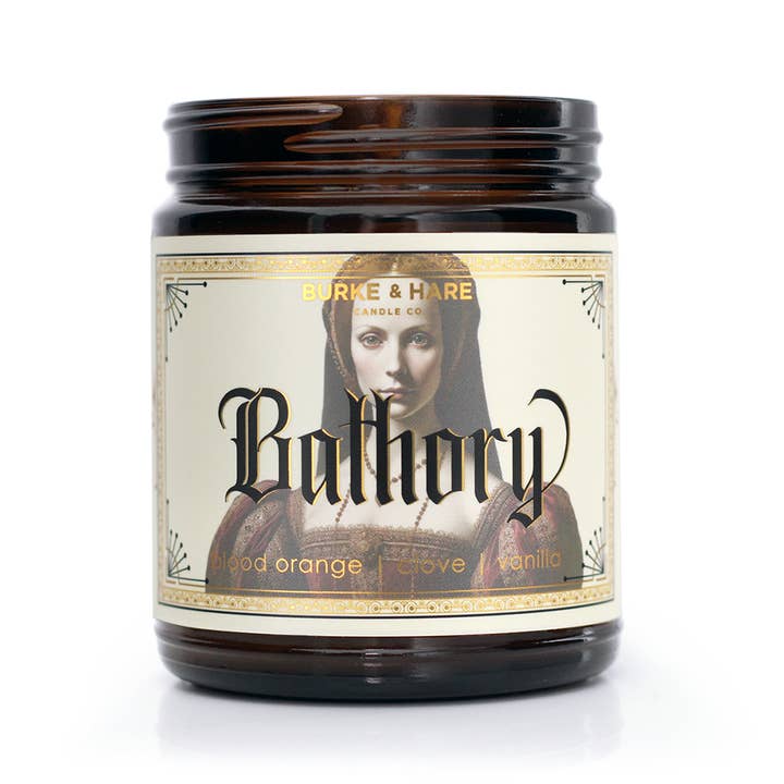 Burke & Hare Co - Wholesale Jar/Filled Candle - Gothic Candle - Bathory Vampire - Blood Orange - Spice1