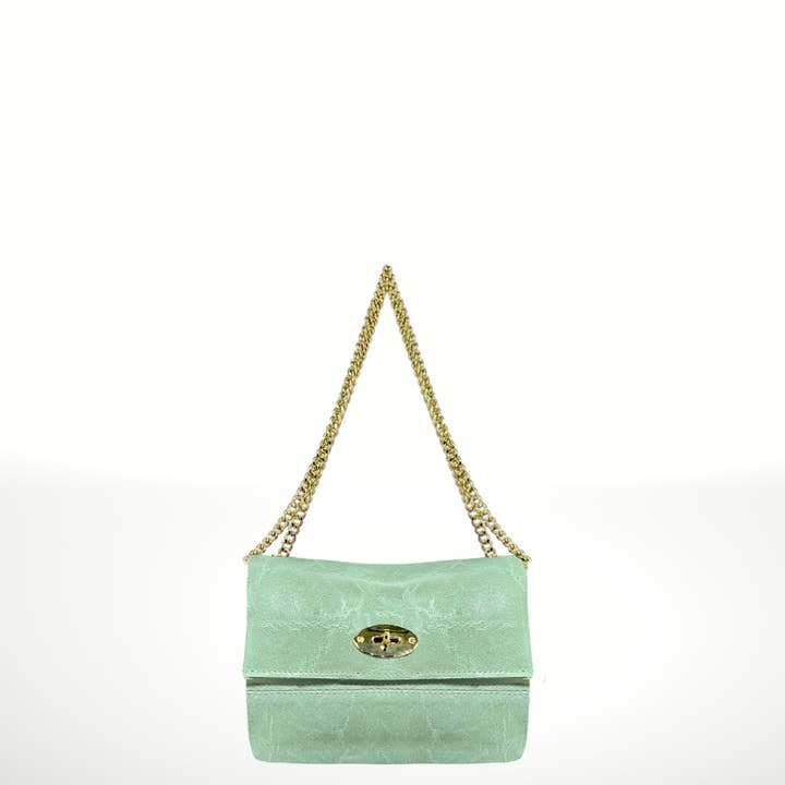 ITALIAN'S LEATHER - Wholesale Clutch Bag - Women's - Daiana Suede Leather Bag 22071320