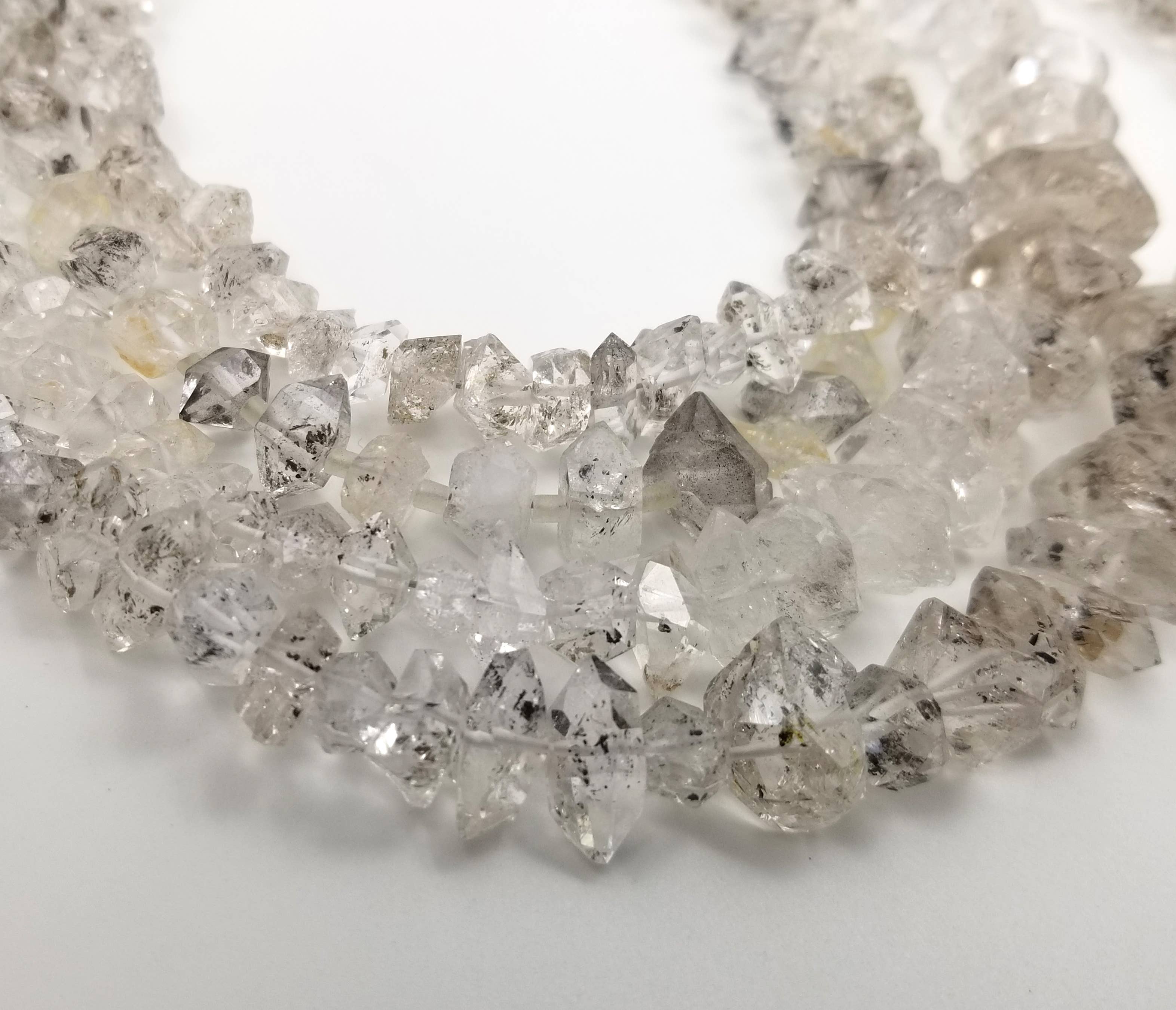 Beads Creation - Wholesale Beads - Herkimer Diamond Double Terminated Quartz Beads PRP4831
