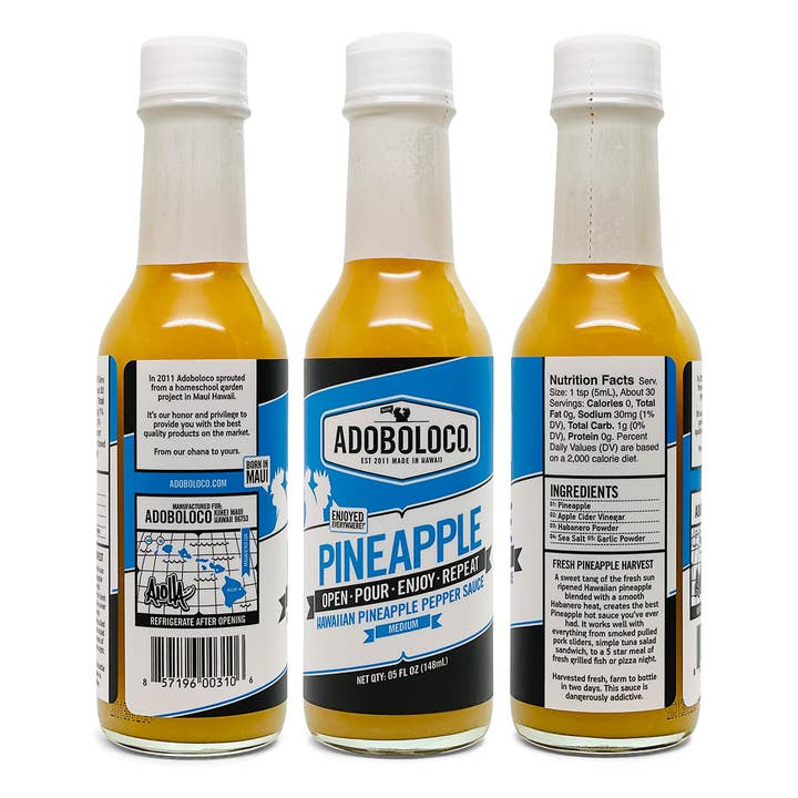 Adoboloco - Wholesale Hot sauce - Adoboloco - PINEAPPLE HABANERO - MED - Case of 12