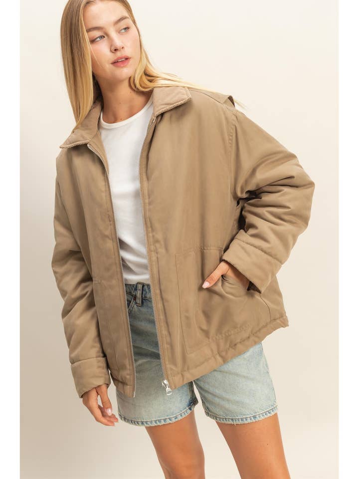 Zip-Front Puffer Barn Jacket and other Purchase Wholesale brown jacket. Free Returns & Net 60 Terms on Faire trending on Faire.