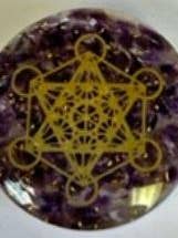 Orgonite Phone Popsocket: Amethyst for wholesale by Sansaara Living