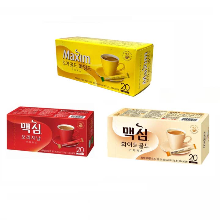 K Moitves - Wholesale Instant Coffee/Espresso - Dongsuh Maxim Instant Coffee Mix-12g (20x24, 480Sticks)