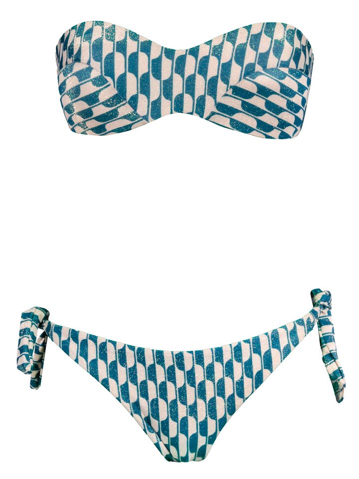 BENEDETTA DANIELI - BEACH WEAR - Vendita all'ingrosso Bikini - Donna - Serie - AMETISTA - FASCIA COPPA PUSH UP Art.BR1080