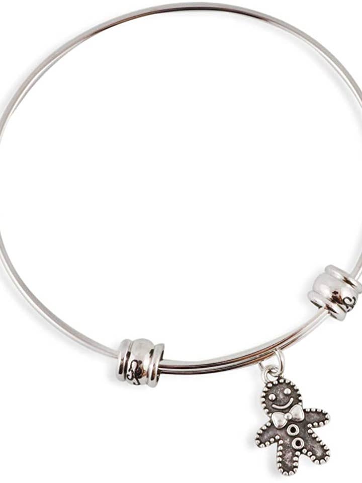 Emerald Park Jewelry Gingerbread Man Fancy Bangle for wholesale by Dave The Bunny