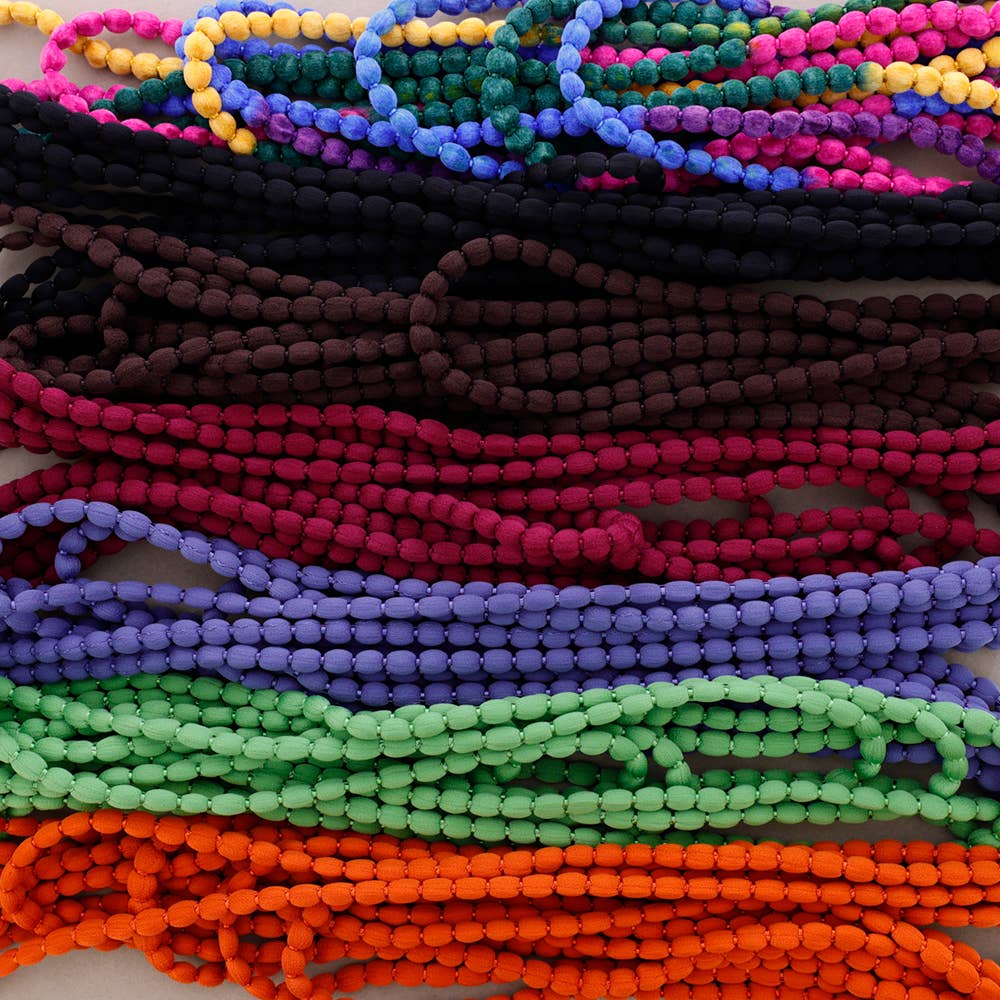 Sonata - Wholesale Beaded/Pearl Necklace - Multi Wool Bolitas Collar8