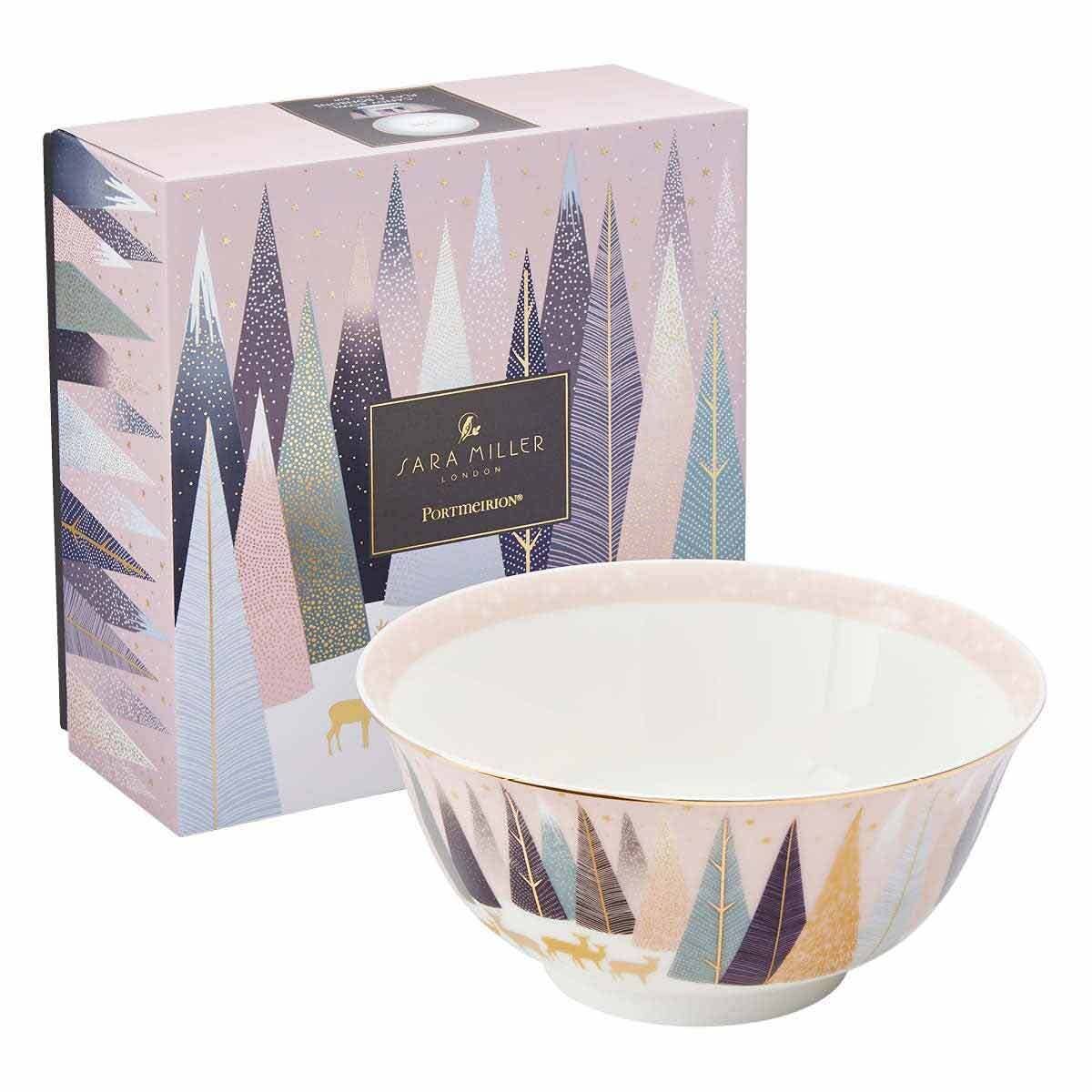 Portmeirion, Spode, Pimpernel, Nacthmann, Wrendale Designs - Wholesale Bowl - Sara Miller London Frosted Pines 6" Candy Bowl3