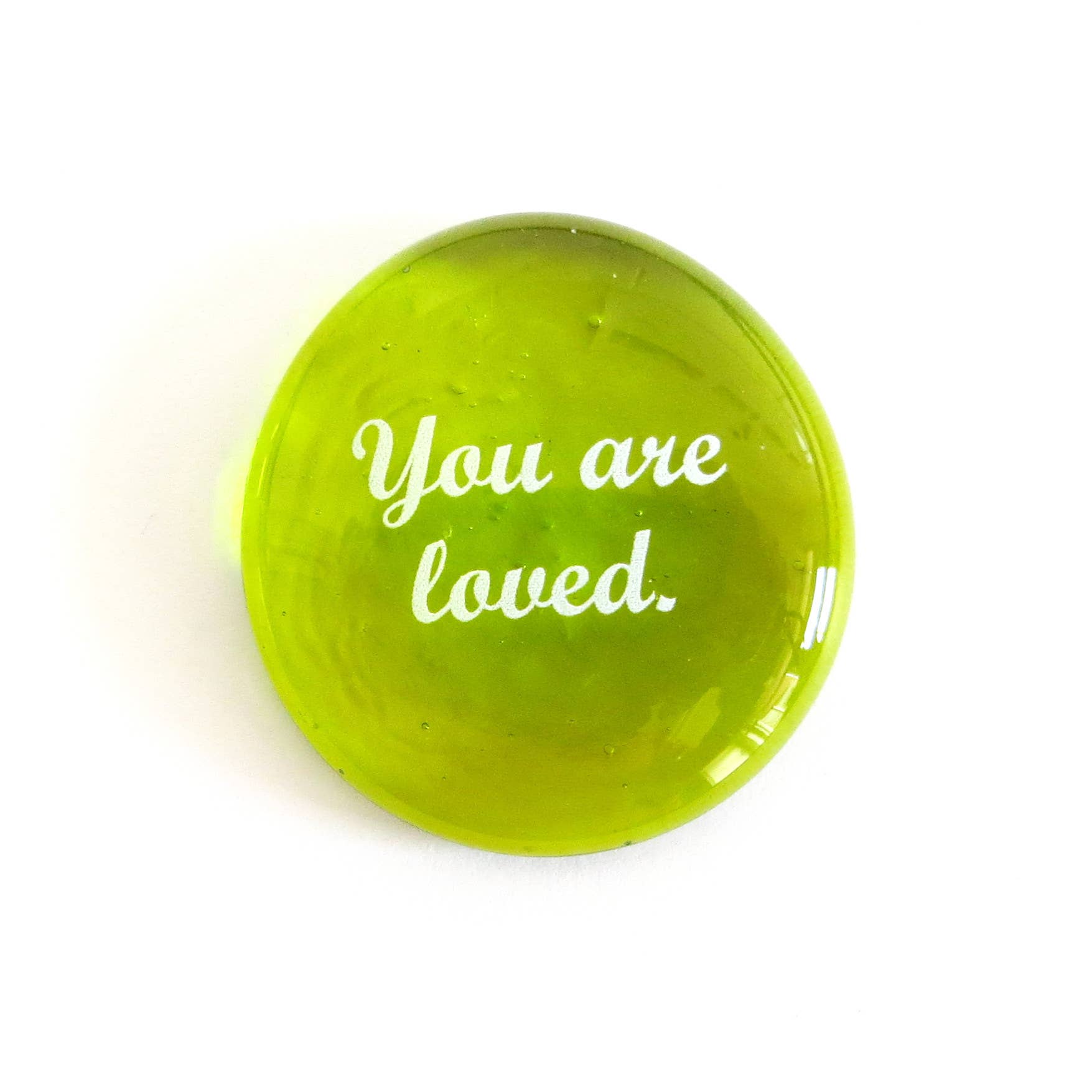 Lifeforce Glass, Inc. - Wholesale Keepsake Coin/Token - Encouragement Assortment, 100 Glass Positivity Word Stones18