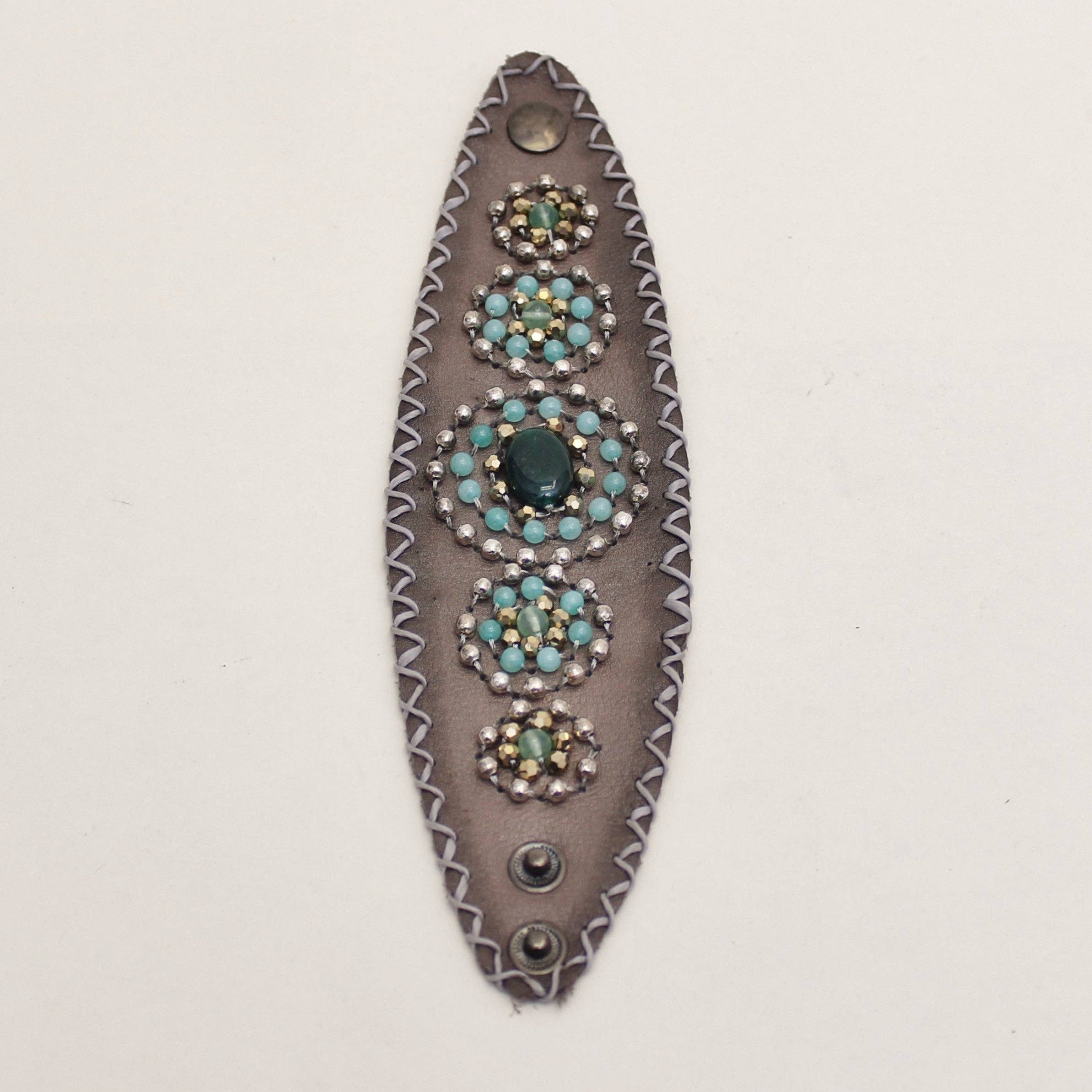 Bali Queen - Wholesale Cuff Bracelet - Thai Leather Snap Cuff14