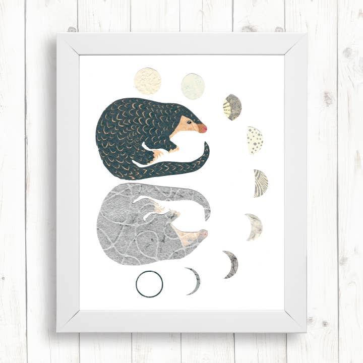 Pangolin Kunstdruck für den Großhandel von Whimsy Spot