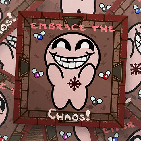Binding of Isaac (Chaos) Sticker for wholesale by Teddymuffs Designs