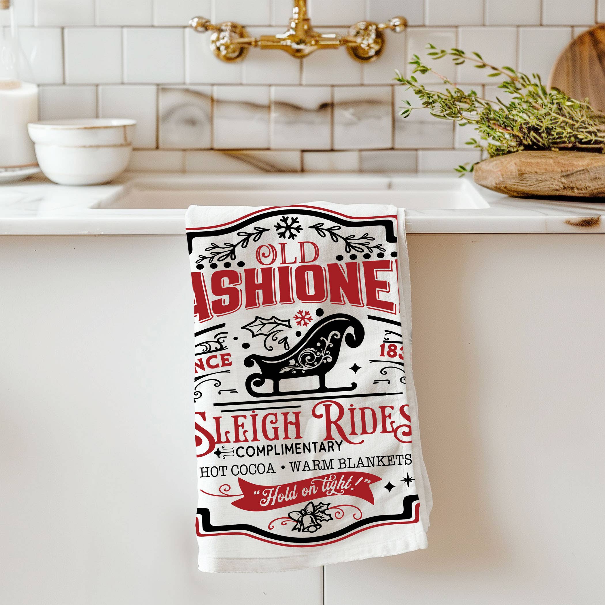 Gia Roma - Wholesale Tea Towel - Vintage Santa Holiday Kitchen Towel & Decor | Pink Christmas67