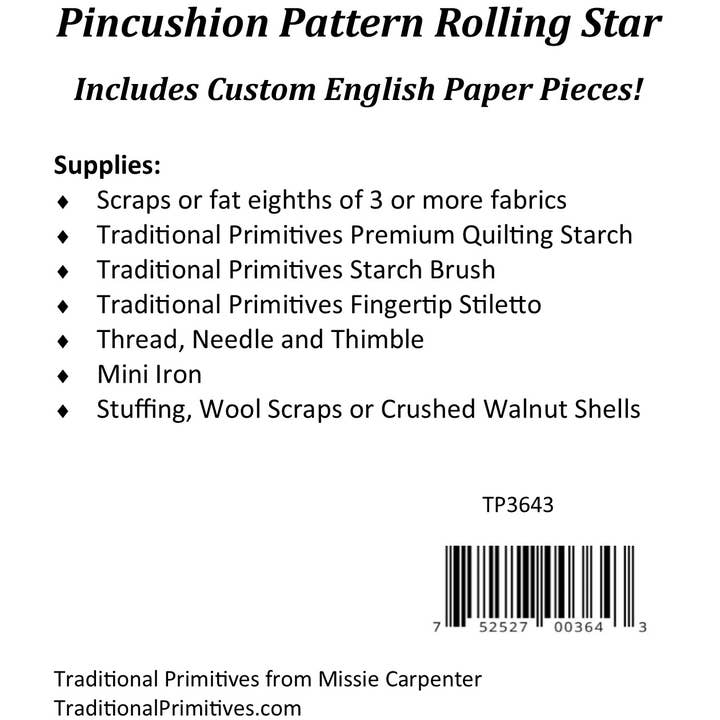 Traditional Primitives - Wholesale Craft Sewing Kit - English Paper Pieced Pincushions1