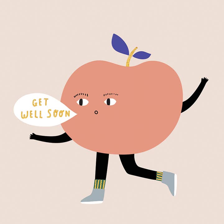 CARTE DE VŒUX DE RÉTABLISSEMENT 4,5 x 6,25" pour la vente par Calypso Cards LLC