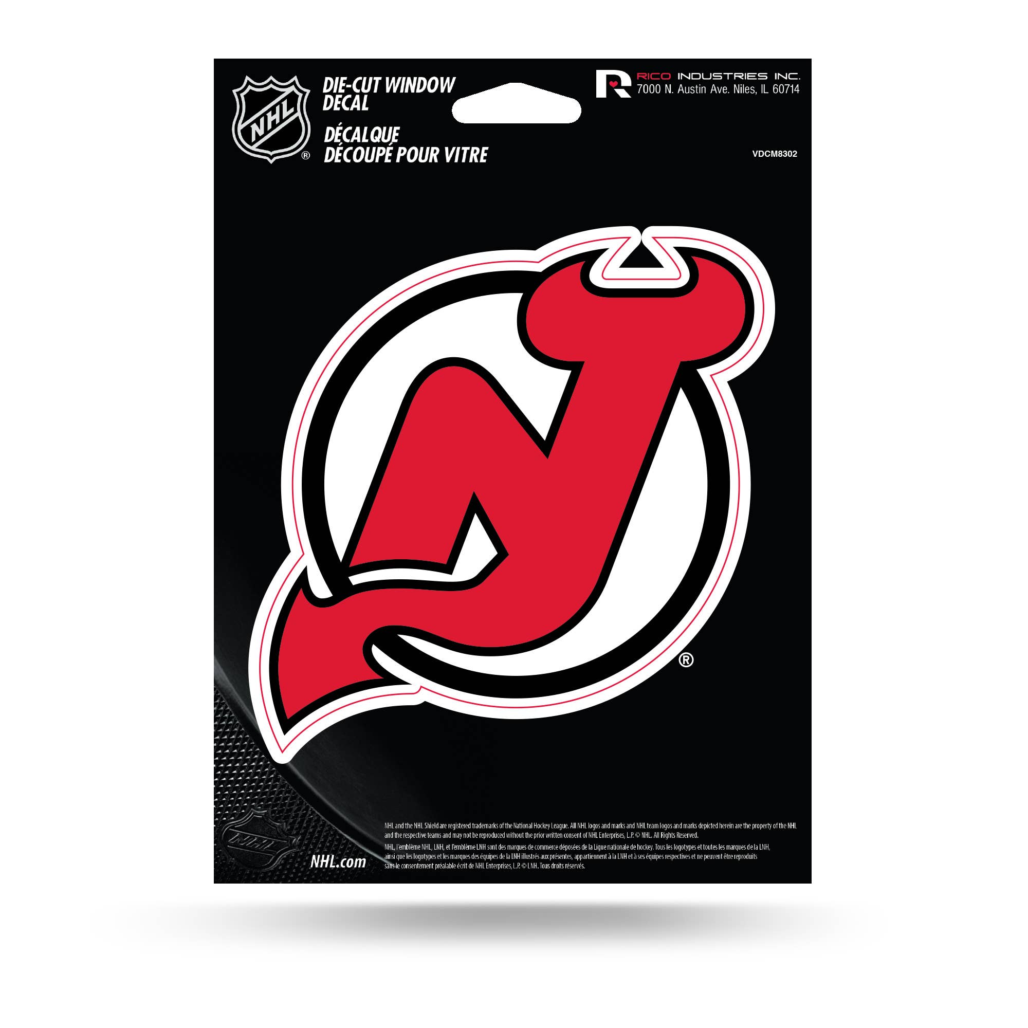 Rico Industries - Wholesale Car Decorative Charm - Unisex - NHL Hockey New Jersey Devils  Medium Die Cut Decal0
