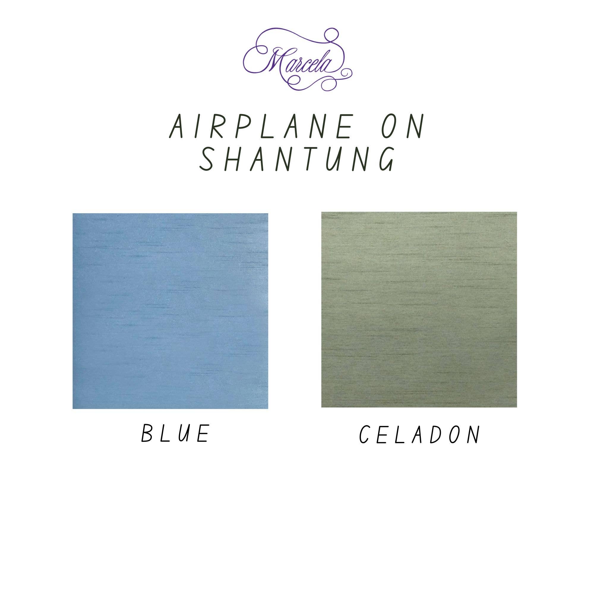 MARCELA - Wholesale Memory Book - Kids & Baby - Baby Memory Book- Airplane on Shantung0