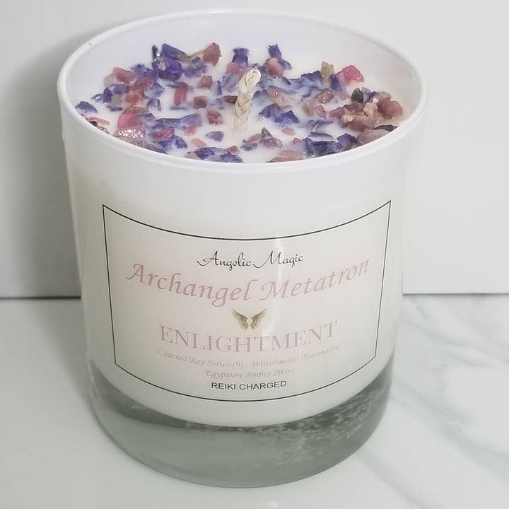 Angelic Magic - Wholesale Jar/filled candle - Archangel Metatron (ENLIGHTMENT) Soy Candle 11oz1