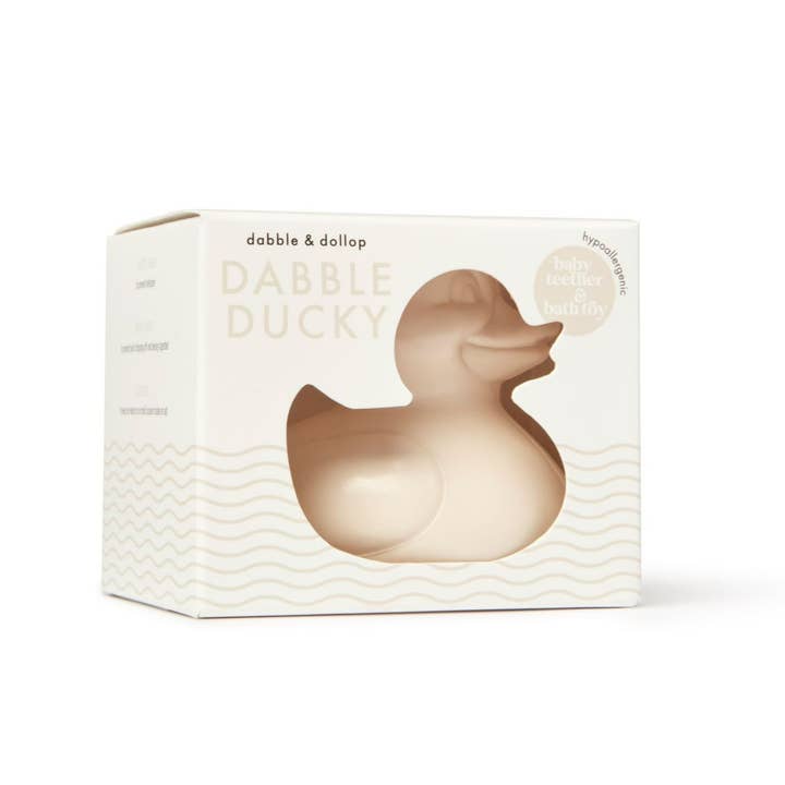 Dabble & Dollop - Wholesale Bath Toy - Baby - Latex-Free Duck Bath Toy & Teether