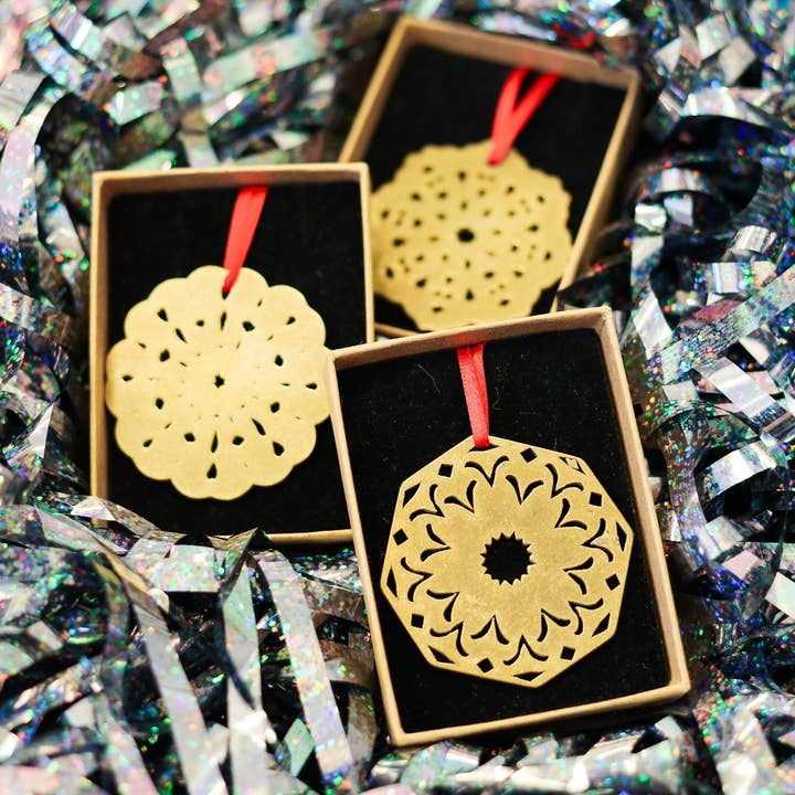 Pivot - Wholesale Ornament Set - Three Snowflakes Decoration Bundle (Set of 3)1