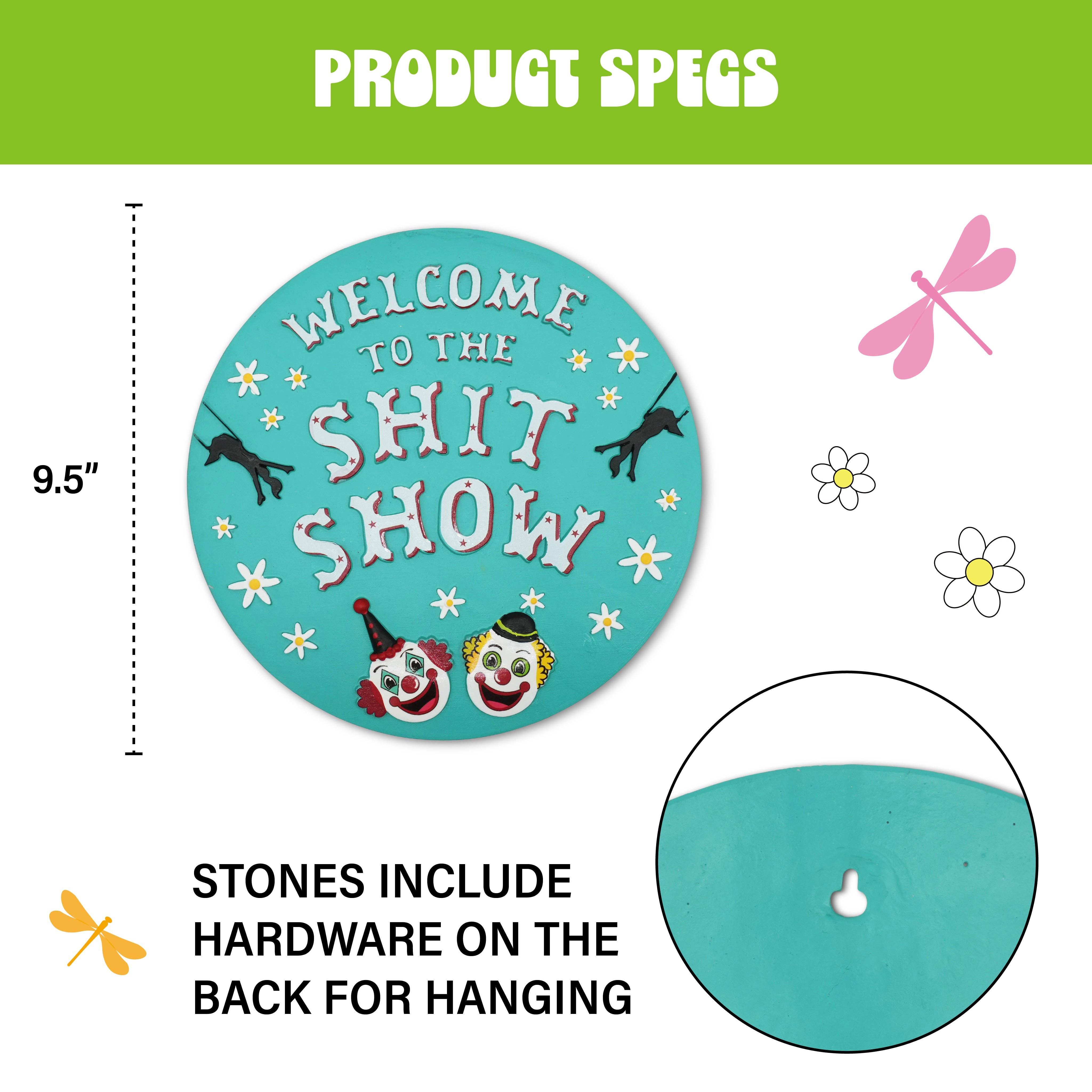 Happy Cow Lawn Decor - Wholesale Stepping Stone - “Welcome to the Shit Show” Garden Stepping Stone4
