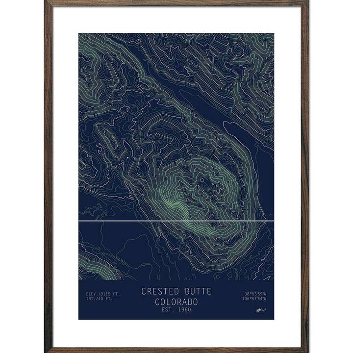 Butte à crête - Série Colorado Topo pour la vente par Muir Way