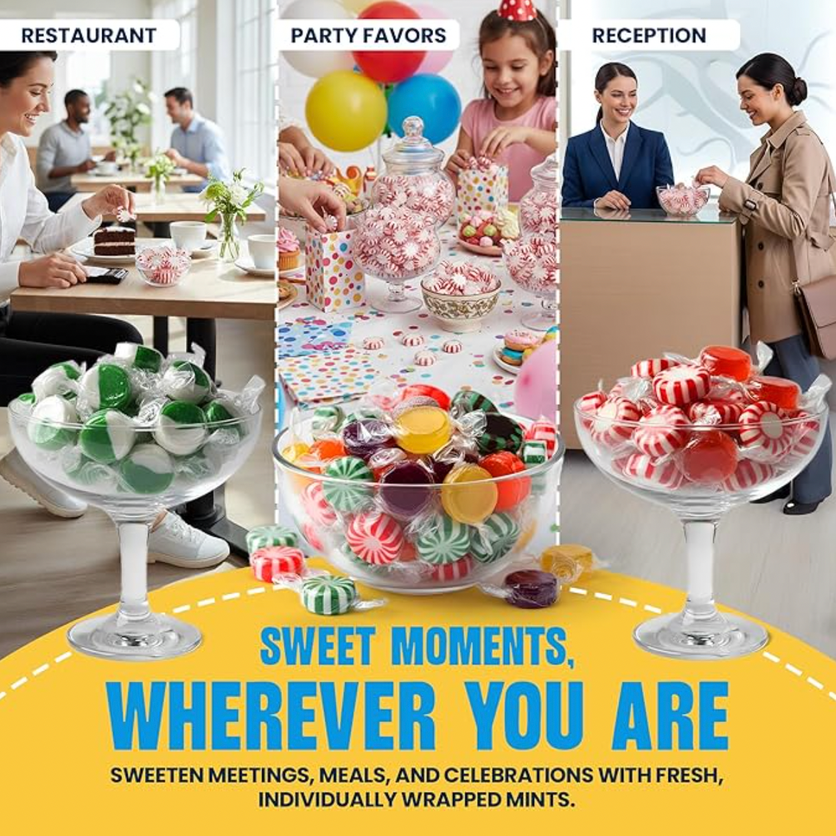 Quality Candy Company - Vente Bonbons durs - Bonbons Durs à la Menthe Chocolatée Starlight de Quality Candy - 5lb en Vrac6