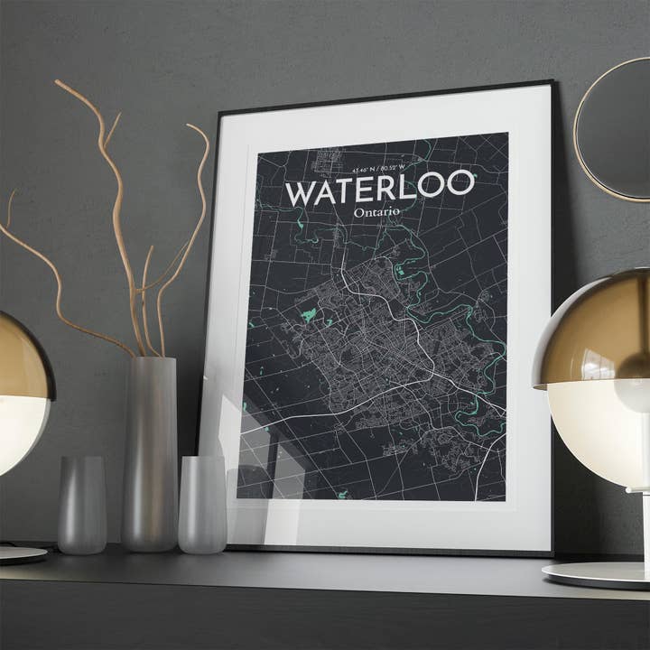 OurPoster.com - Wholesale Poster - Waterloo City Map Poster74