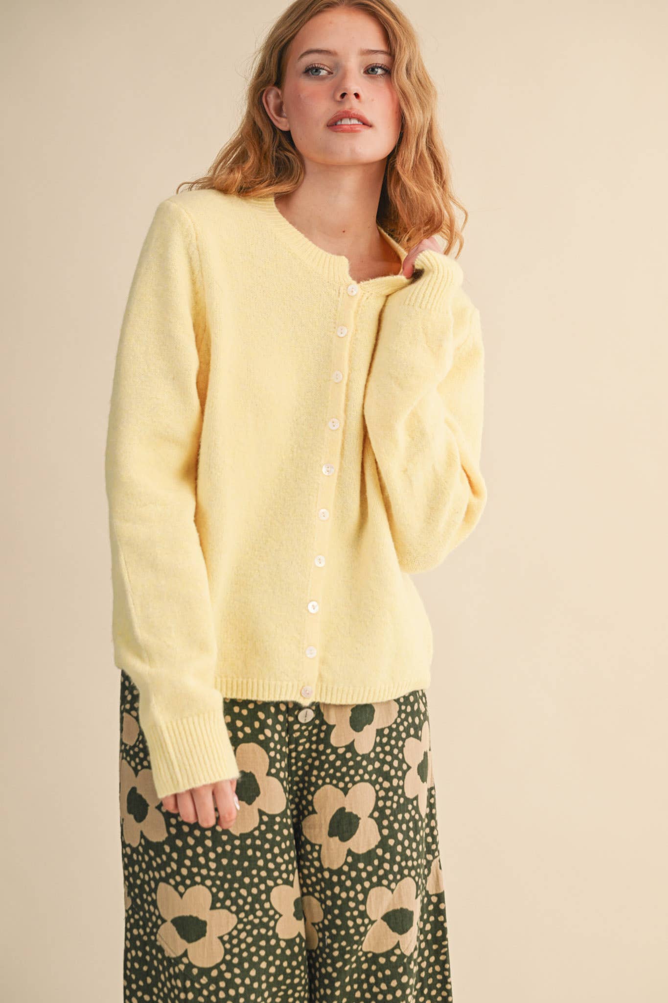 &MERCI - Wholesale Cardigan - Women's - MARLED KNIT SWEATER CARDIGAN MSW1124843