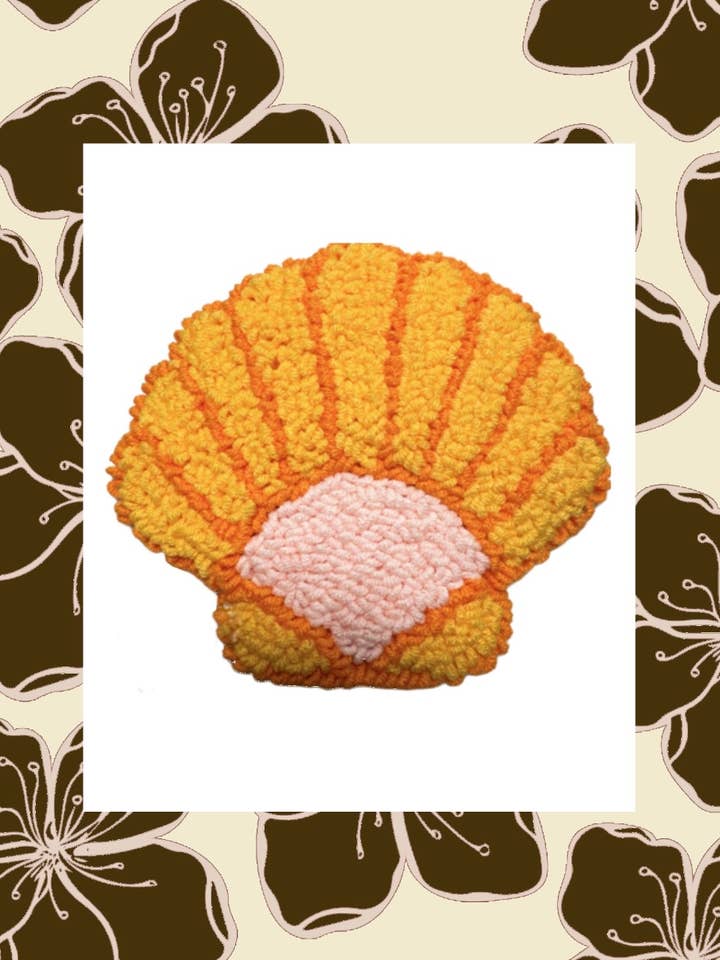 Tappetino per Tazza con Conchiglia Sunrise per la vendita all'ingrosso da parte di The Coconut Collective