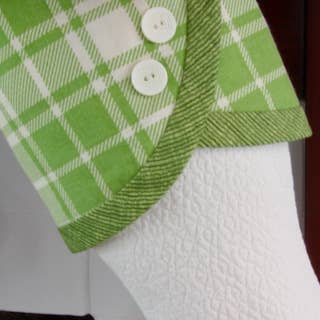 The Sunday Studio - Wholesale Holiday Stocking - Topical Pink & Green Handmade Christmas Stockings9