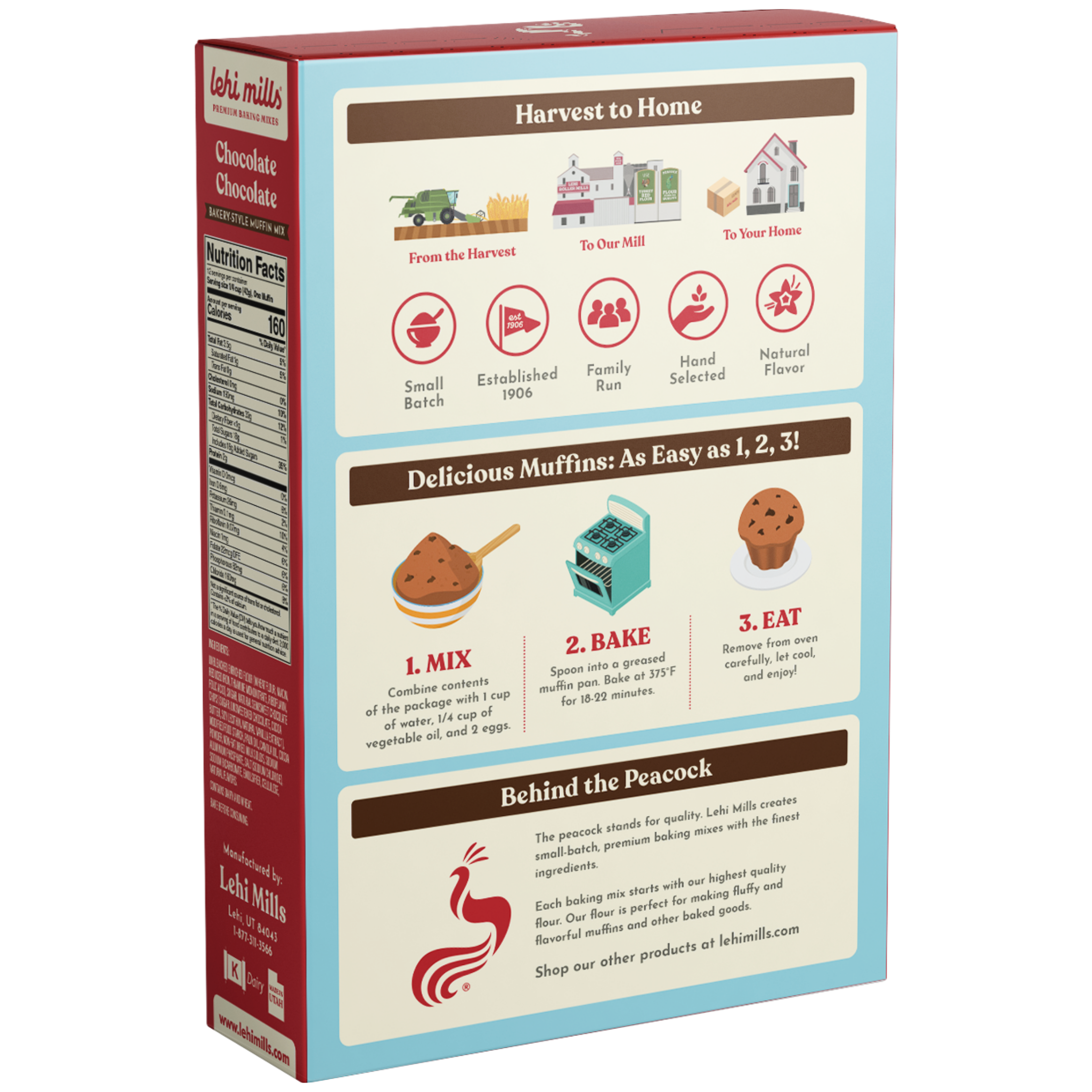 Lehi Mills - Wholesale Muffin Mix - Chocolate Chocolate Muffin Mix2