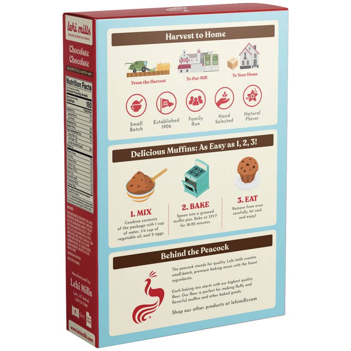 Lehi Mills - Wholesale Muffin Mix - Chocolate Chocolate Muffin Mix2