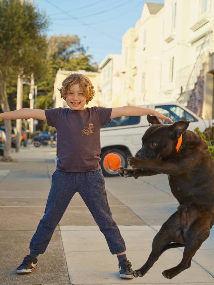Black Indigo Kids Dude Yes Tee for wholesale on Faire2