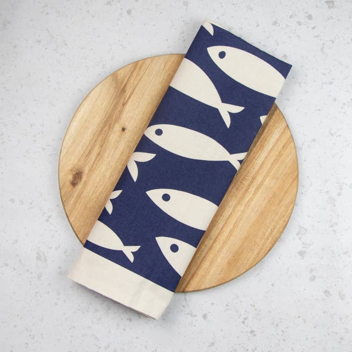 LIGA - Wholesale Tea Towel - Organic Tea Towel - Fish | Sustainable Kitchenware & Gifts3